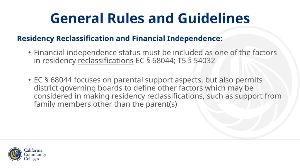 Student Residency Classification Overview and - slide 11 of 43
