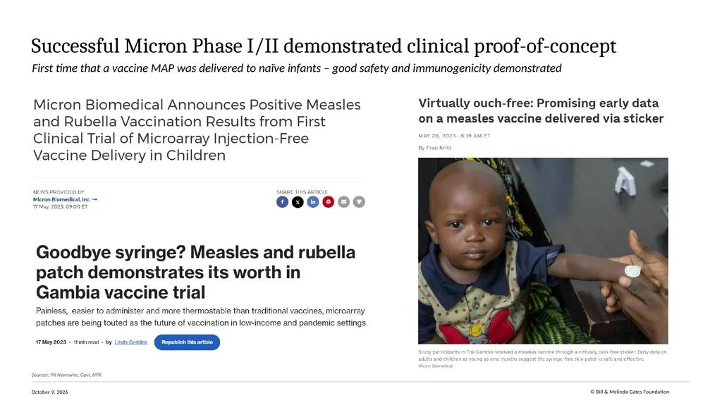 Progress towards an MR MAP Measles & Rubella - slide 5 of 6