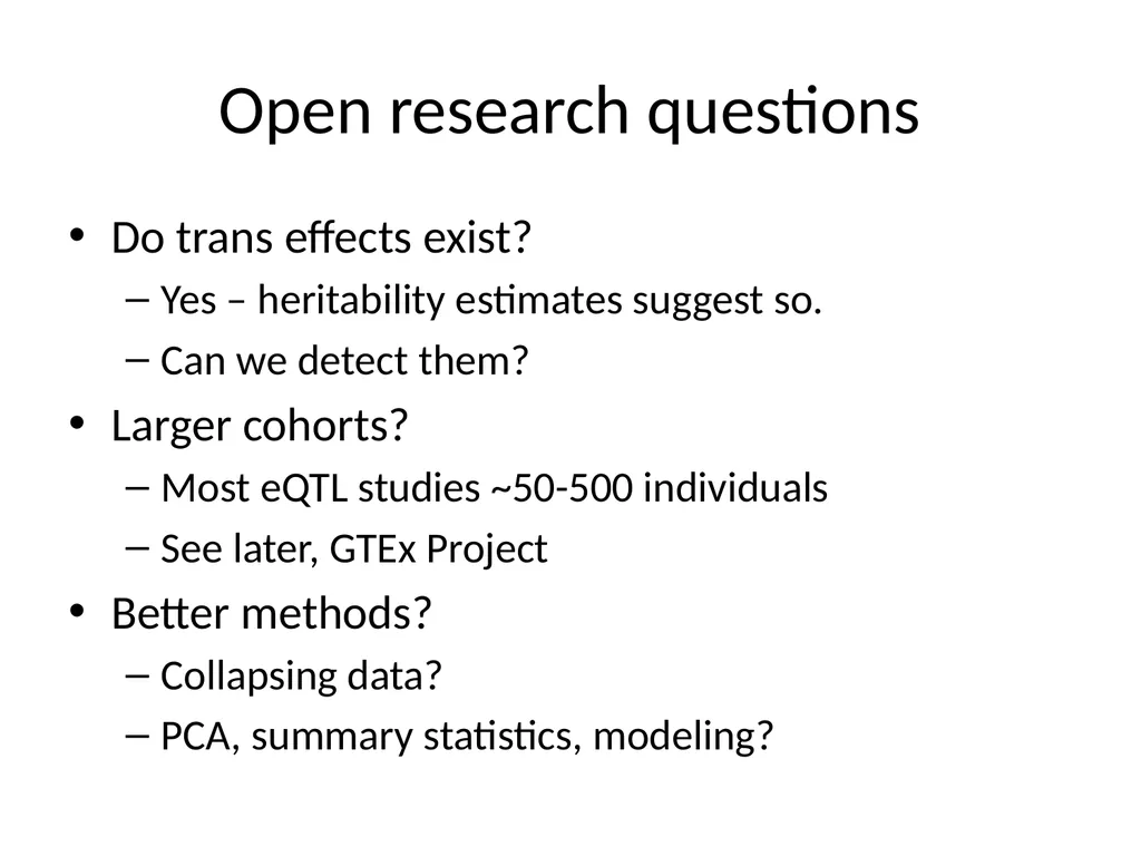 Lecture 16 Regulatory variation and eQTLs Chris - slide 31 of 59