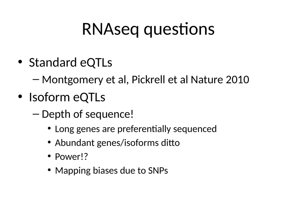 Lecture 16 Regulatory variation and eQTLs Chris - slide 55 of 59