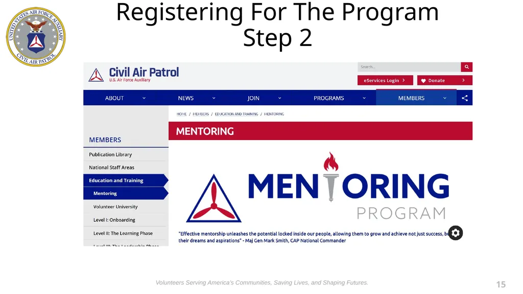 National Mentorship Program April 2022 Presented - slide 15 of 19