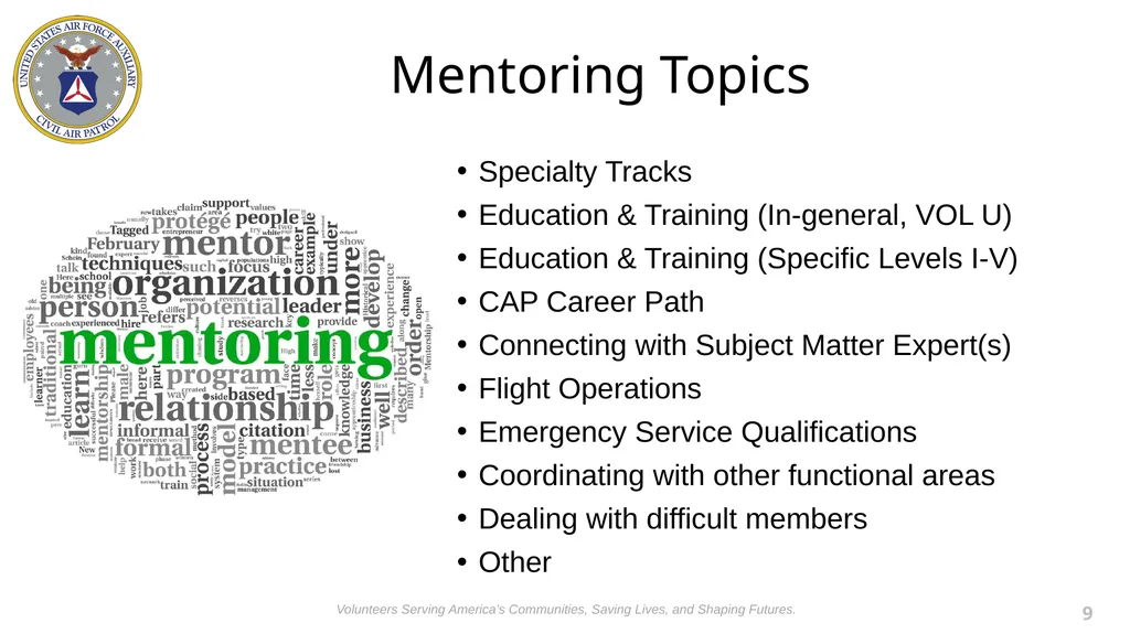 National Mentorship Program April 2022 Presented - slide 9 of 19