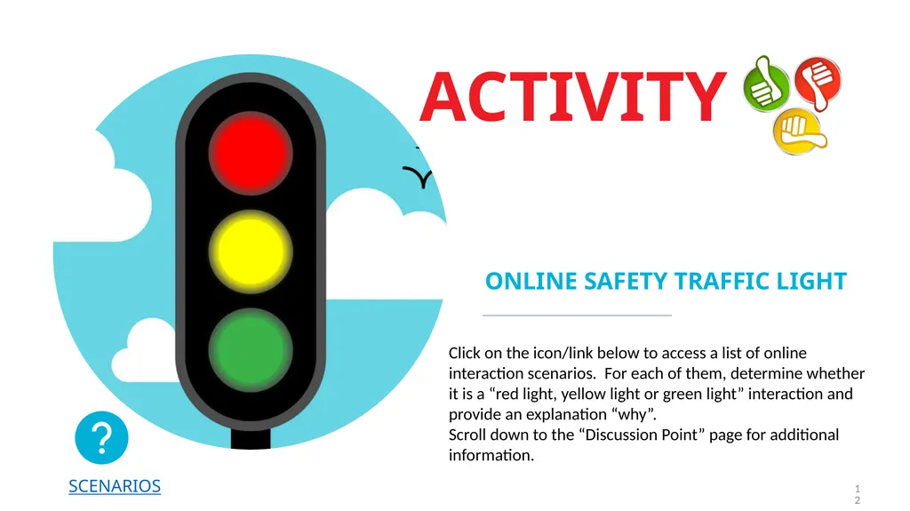 Safe Online Talk Grade 6 - 8 Safety Lesson #3 - slide 12 of 13