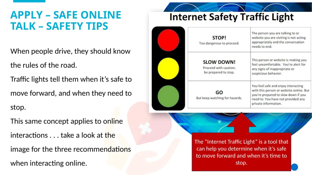 Safe Online Talk Grade 6 - 8 Safety Lesson #3 - slide 9 of 13