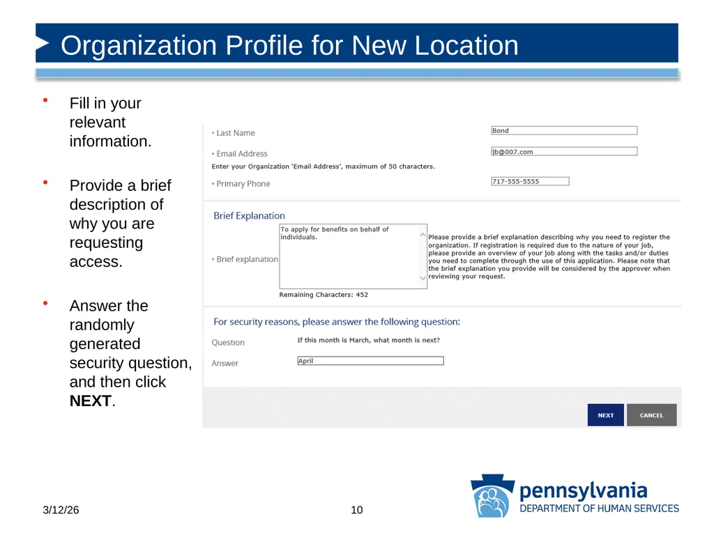 COMPASS Community Partner Registration - slide 10 of 22