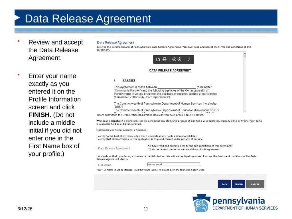 COMPASS Community Partner Registration - slide 11 of 22