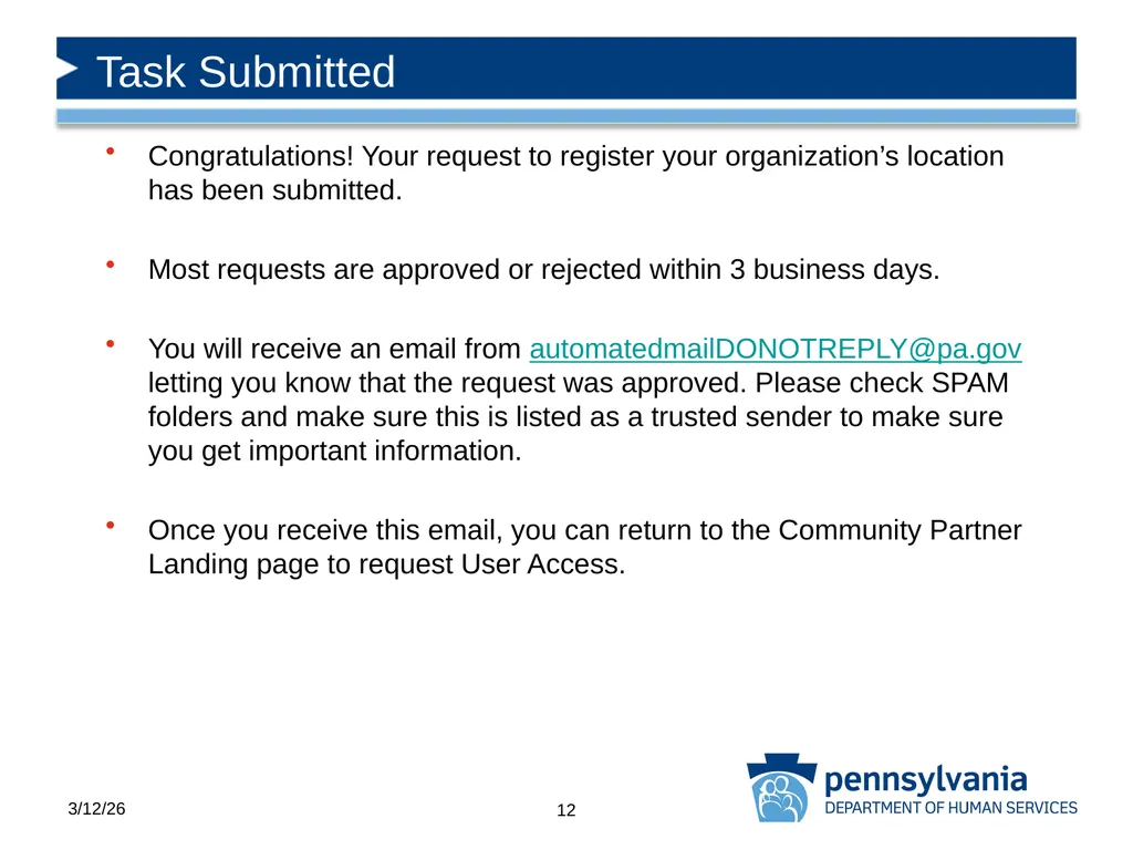 COMPASS Community Partner Registration - slide 12 of 22