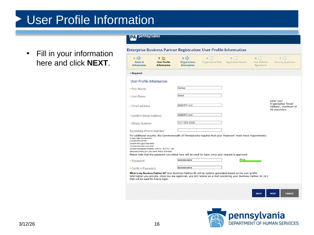 COMPASS Community Partner Registration - slide 16 of 22