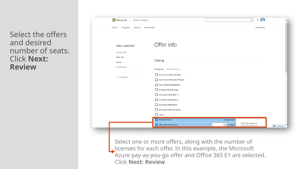 Adding a New Customer and Managing subscriptions - slide 6 of 21