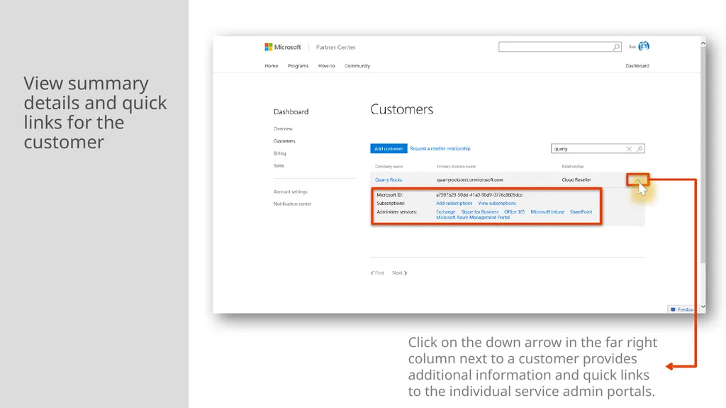 Adding a New Customer and Managing subscriptions - slide 11 of 21