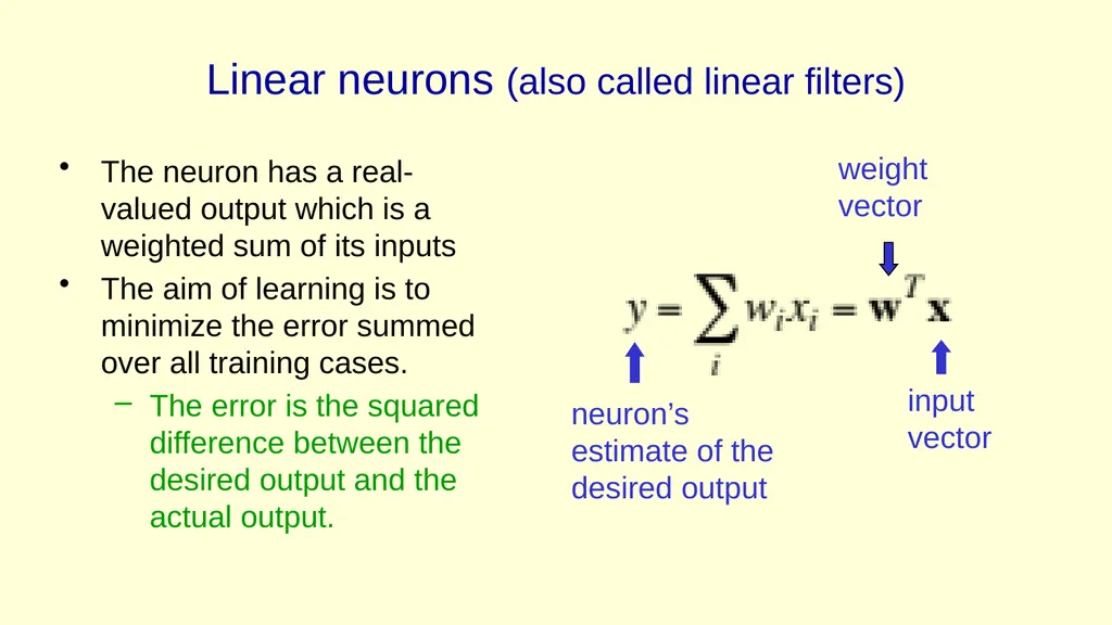 Neural Networks for Machine Learning Lecture 3a - slide 4 of 34