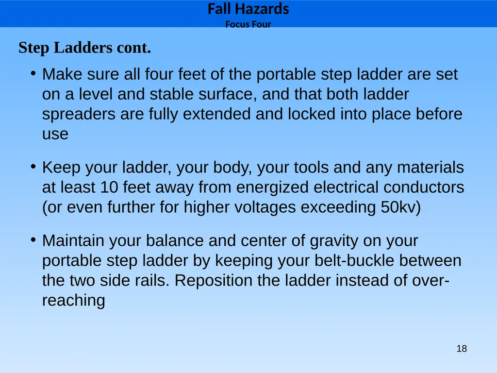 1 1926 Construction Focus Four Fall Hazards Focus - slide 18 of 47