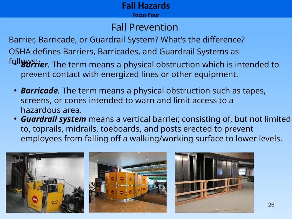 1 1926 Construction Focus Four Fall Hazards Focus - slide 26 of 47