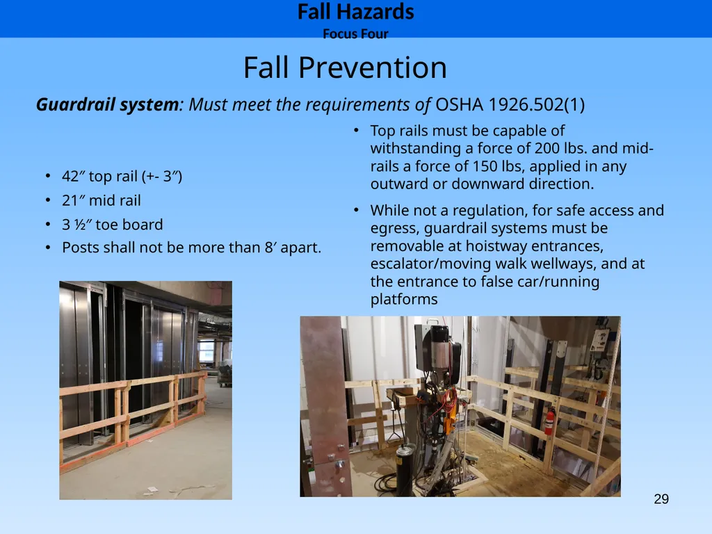 1 1926 Construction Focus Four Fall Hazards Focus - slide 29 of 47