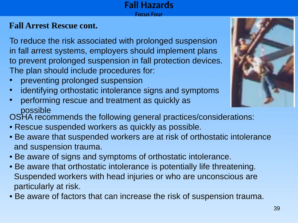 1 1926 Construction Focus Four Fall Hazards Focus - slide 39 of 47