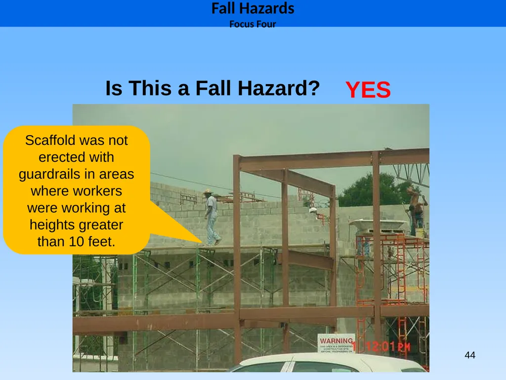 1 1926 Construction Focus Four Fall Hazards Focus - slide 44 of 47
