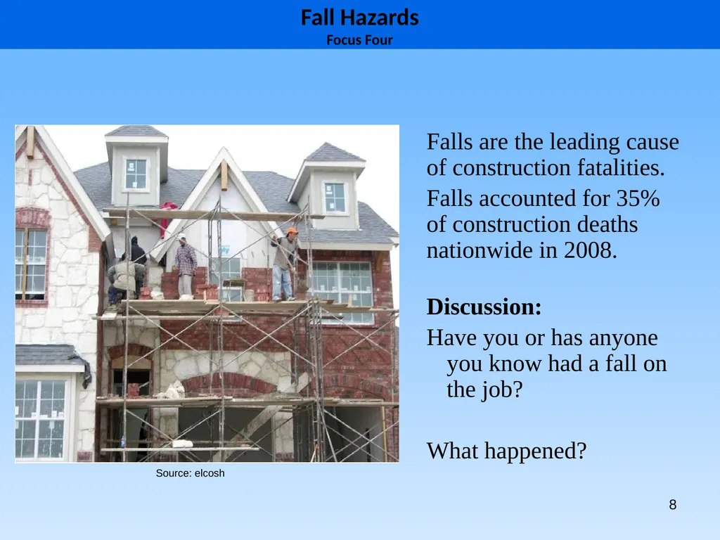 1 1926 Construction Focus Four Fall Hazards Focus - slide 8 of 47