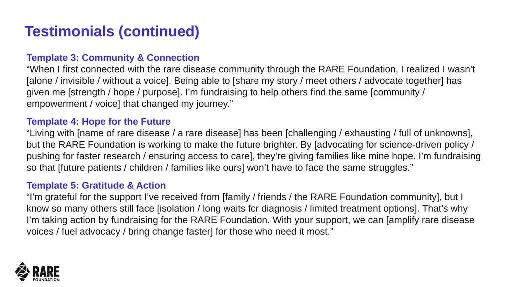 Sample Outreach Messages and Templates Table of - slide 14 of 19