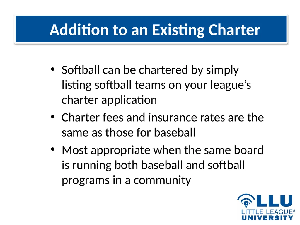 LITTLE LEAGUE SOFTBALL® Presentation Highlights - slide 22 of 32