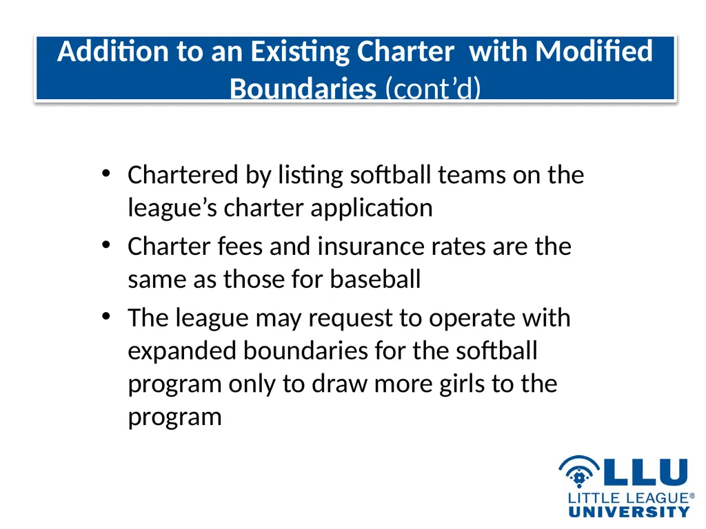 LITTLE LEAGUE SOFTBALL® Presentation Highlights - slide 23 of 32