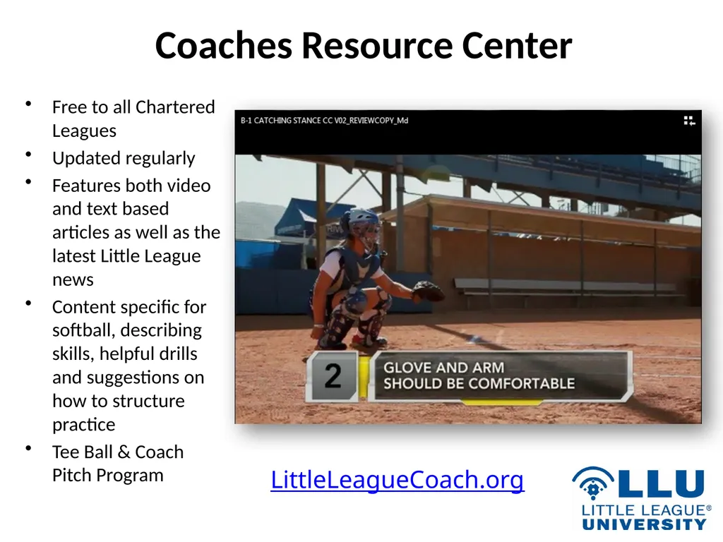 LITTLE LEAGUE SOFTBALL® Presentation Highlights - slide 4 of 32