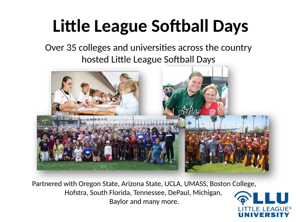 LITTLE LEAGUE SOFTBALL® Presentation Highlights - slide 10 of 32