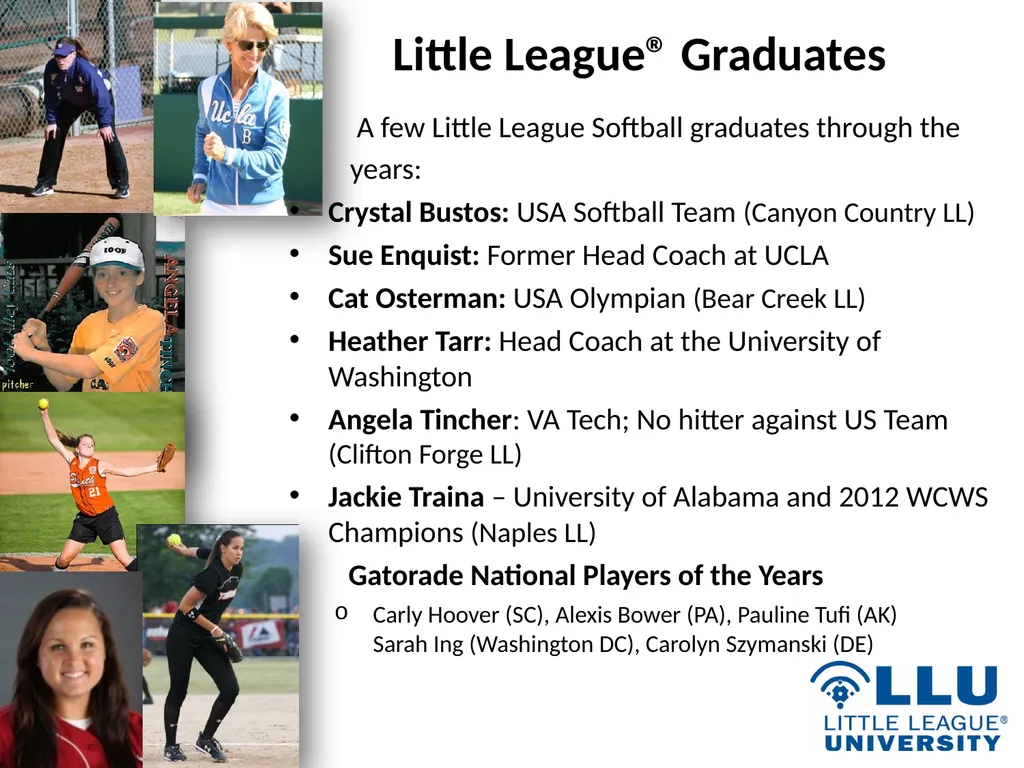 LITTLE LEAGUE SOFTBALL® Presentation Highlights - slide 31 of 32