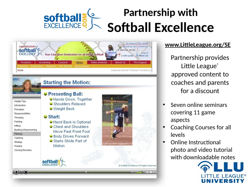 LITTLE LEAGUE SOFTBALL® Presentation Highlights - slide 7 of 32