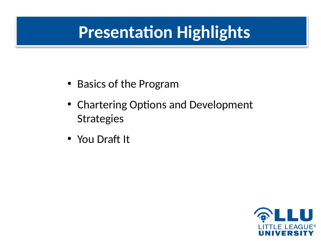 LITTLE LEAGUE SOFTBALL® Presentation Highlights - slide 2 of 32