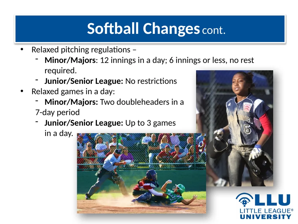 LITTLE LEAGUE SOFTBALL® Presentation Highlights - slide 13 of 32