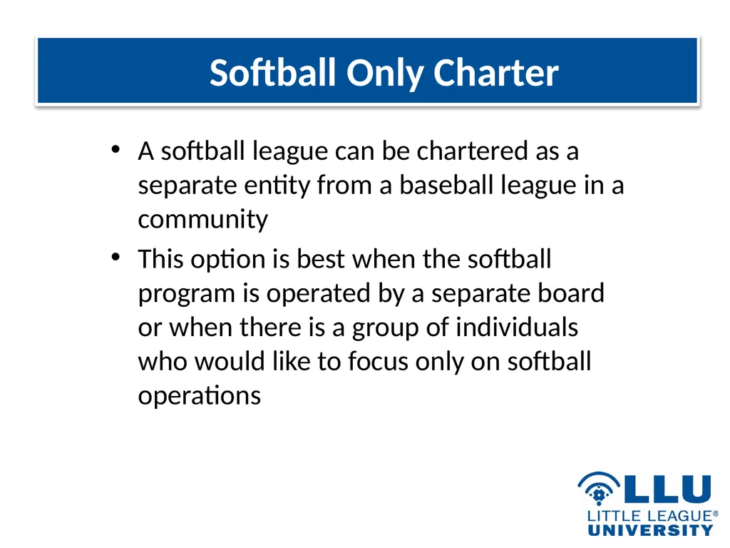 LITTLE LEAGUE SOFTBALL® Presentation Highlights - slide 25 of 32