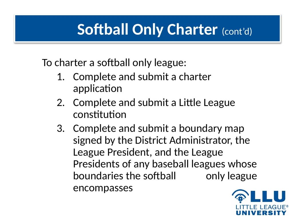 LITTLE LEAGUE SOFTBALL® Presentation Highlights - slide 26 of 32