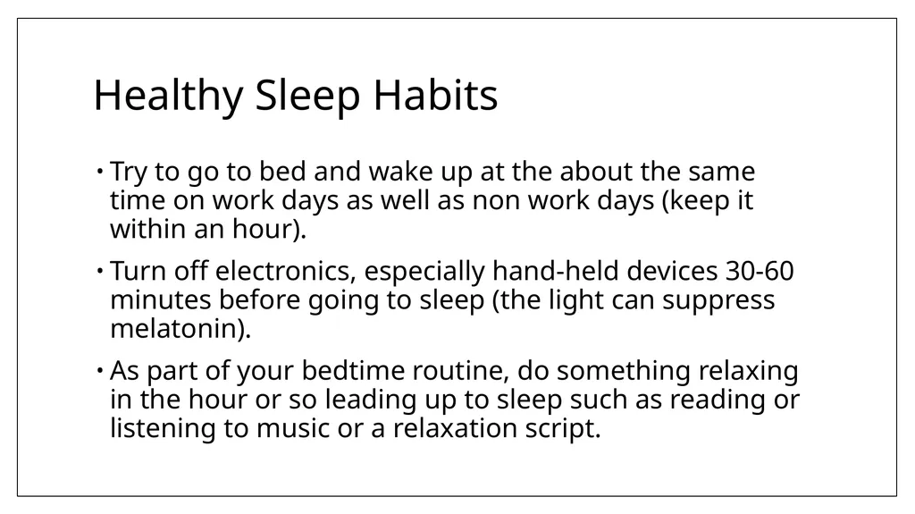 Sleep Loss and what to do about it David J. - slide 18 of 24