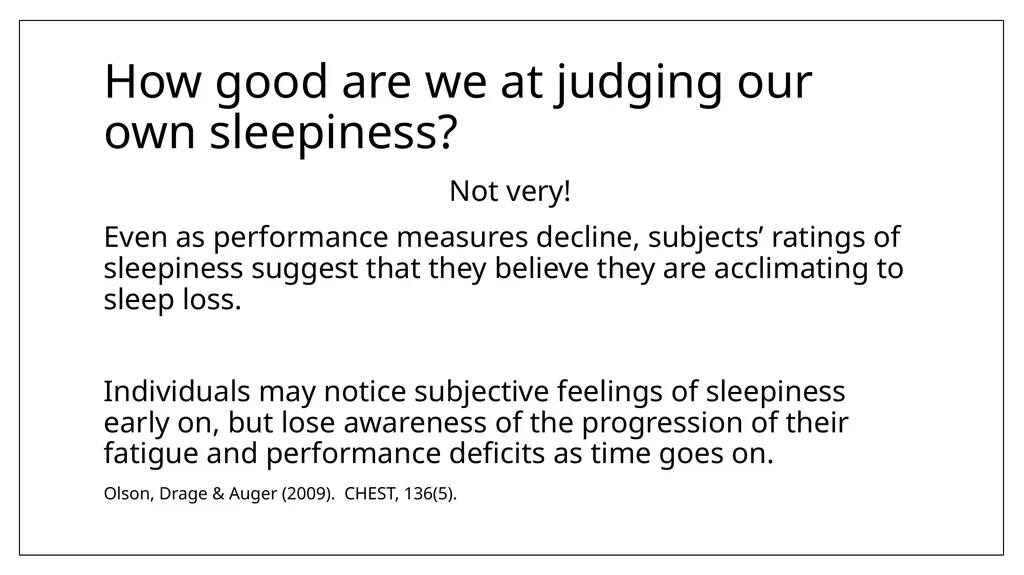 Sleep Loss and what to do about it David J. - slide 16 of 24