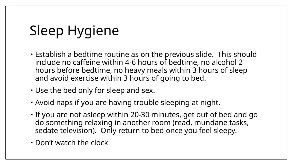 Sleep Loss and what to do about it David J. - slide 19 of 24