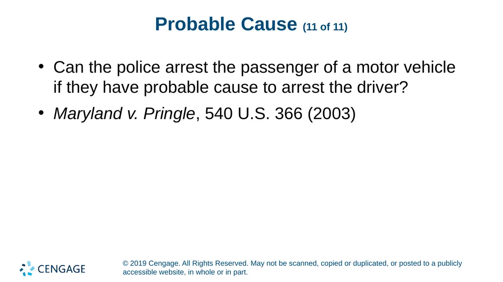CRIMINAL PROCEDURE Law and Practice Tenth Edition - slide 16 of 19