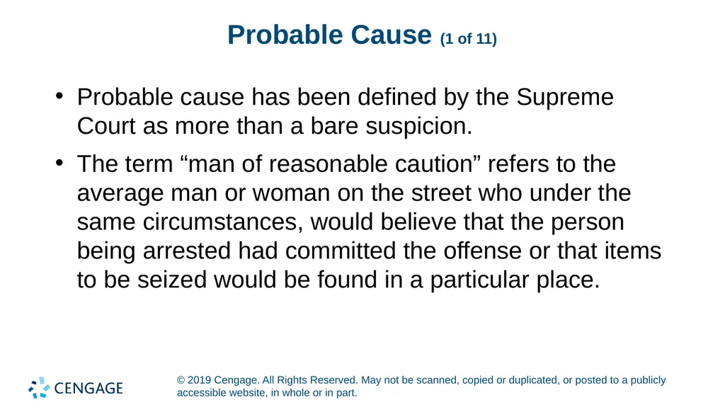 CRIMINAL PROCEDURE Law and Practice Tenth Edition - slide 6 of 19