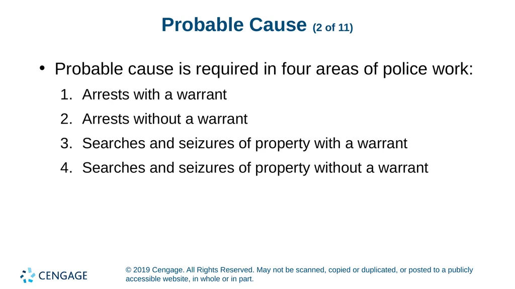 CRIMINAL PROCEDURE Law and Practice Tenth Edition - slide 7 of 19