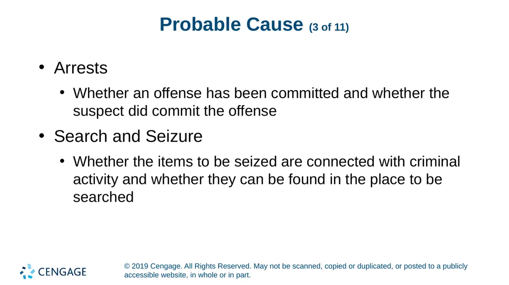 CRIMINAL PROCEDURE Law and Practice Tenth Edition - slide 8 of 19