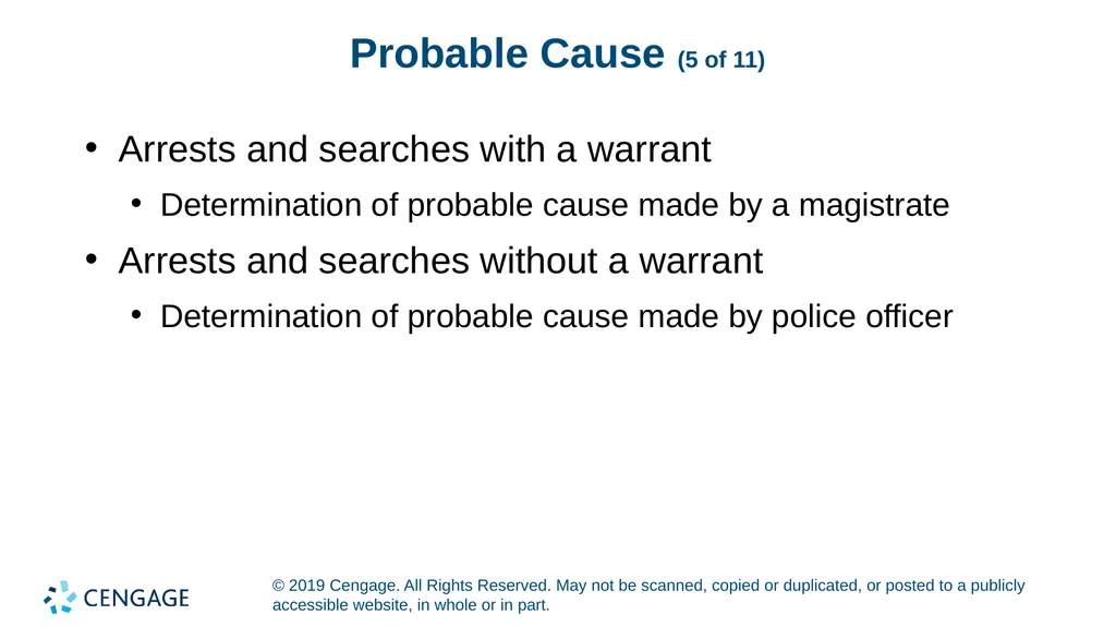 CRIMINAL PROCEDURE Law and Practice Tenth Edition - slide 10 of 19