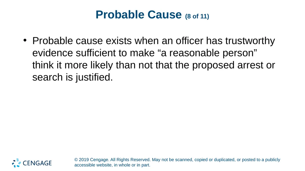 CRIMINAL PROCEDURE Law and Practice Tenth Edition - slide 13 of 19