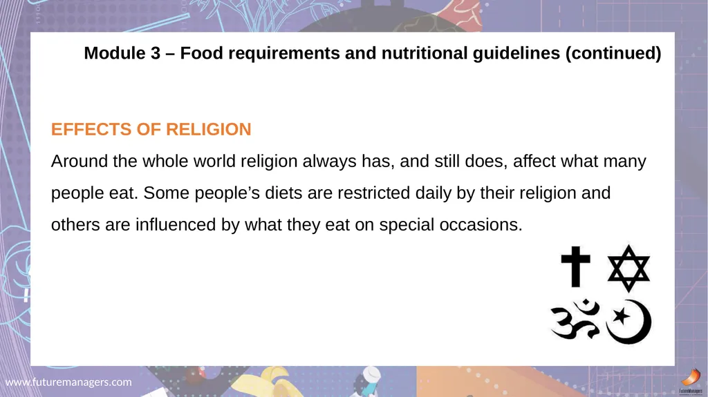 Nutrition and Menu Planning N4 - slide 10 of 38