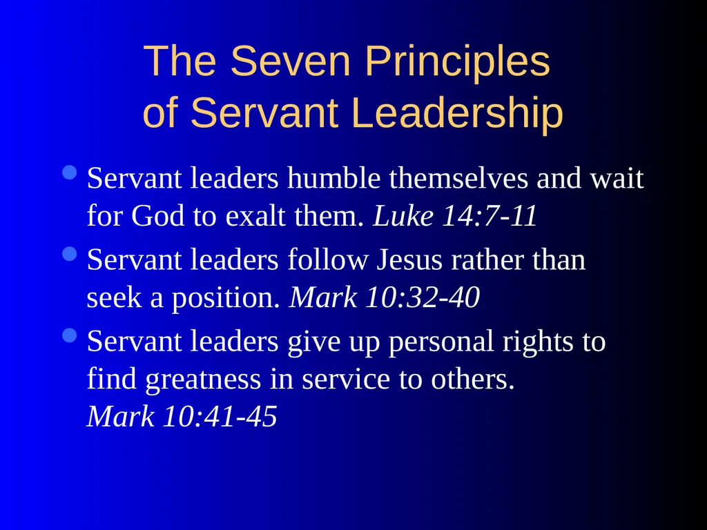 Servant Leadership Workshop MIKE McGUFFEE - slide 12 of 99