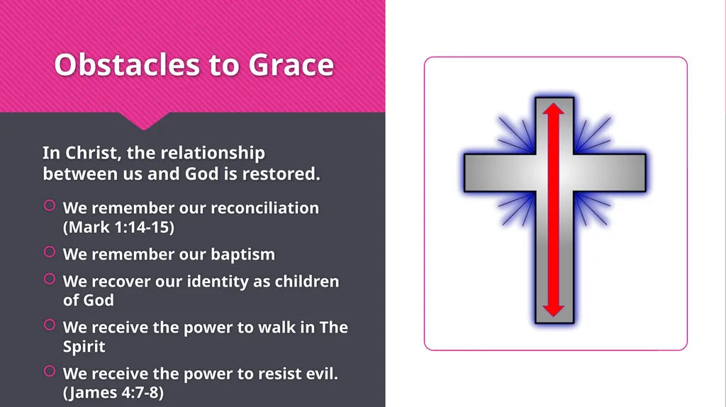 Servant Heart Emmaus Walk #?? Obstacles to Grace - slide 11 of 15
