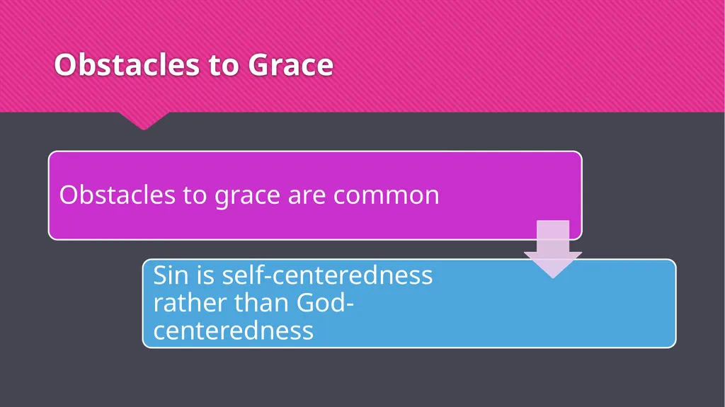 Servant Heart Emmaus Walk #?? Obstacles to Grace - slide 3 of 15