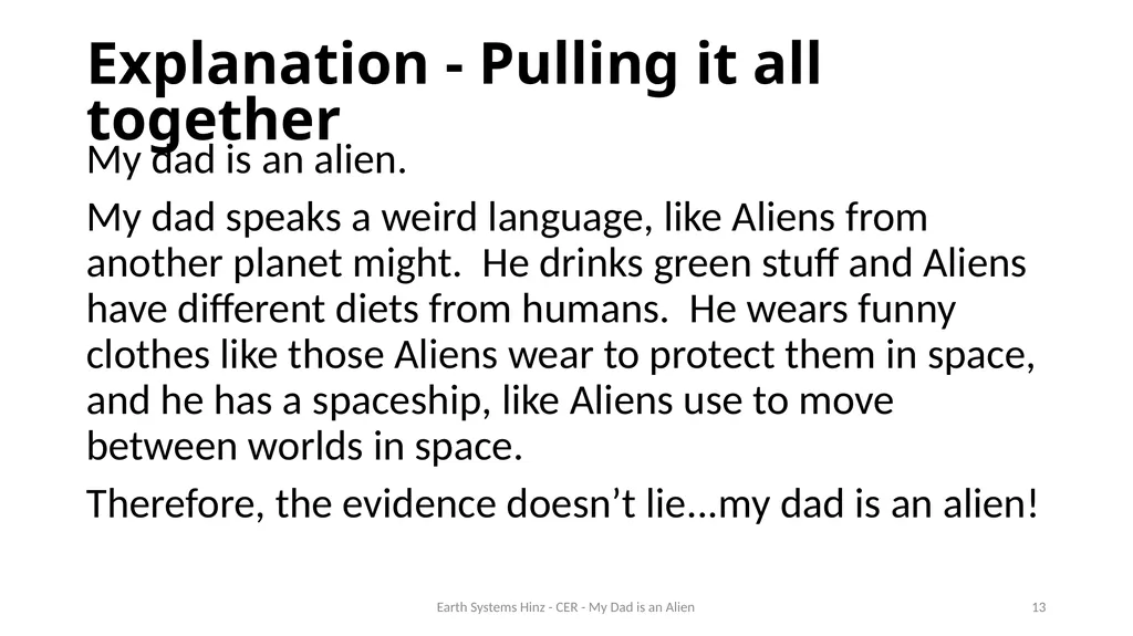 ESPQS Section 100 Intro to Scientific - slide 9 of 13