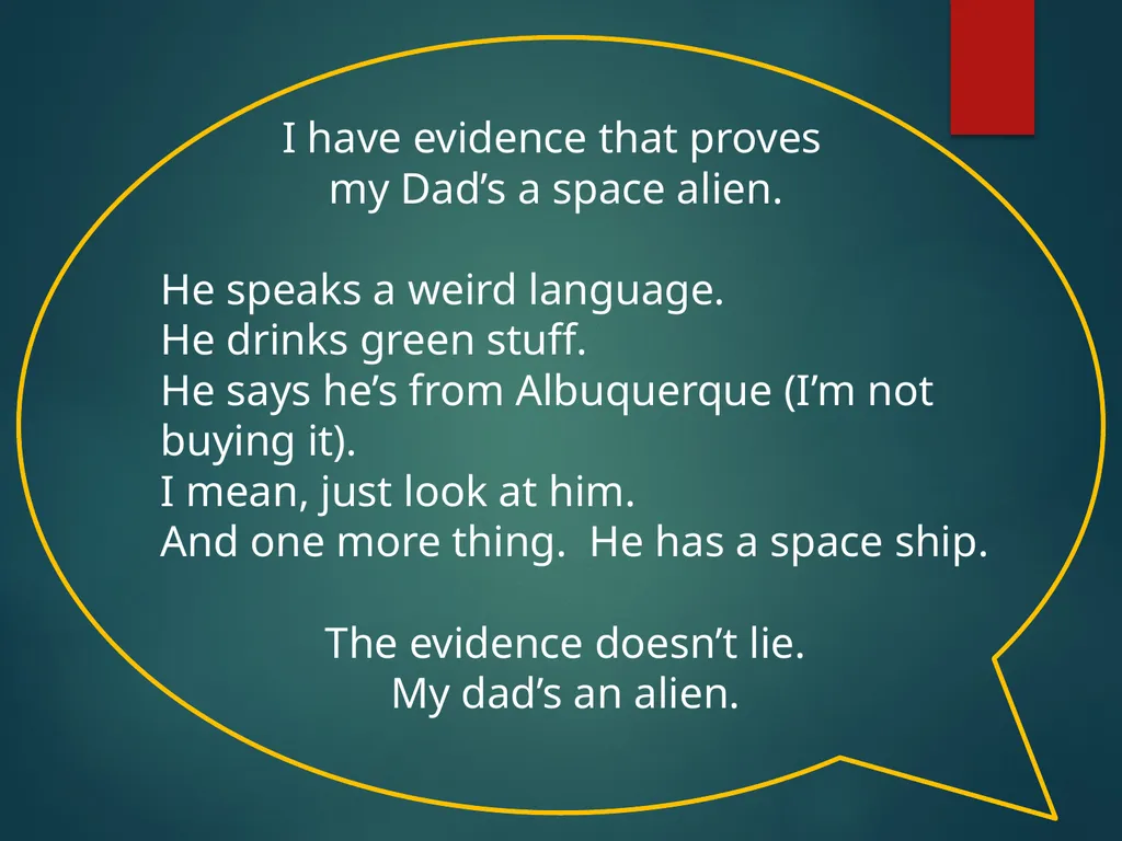 Claim, Evidence, & Reasoning — Writing Scientific - slide 3 of 9