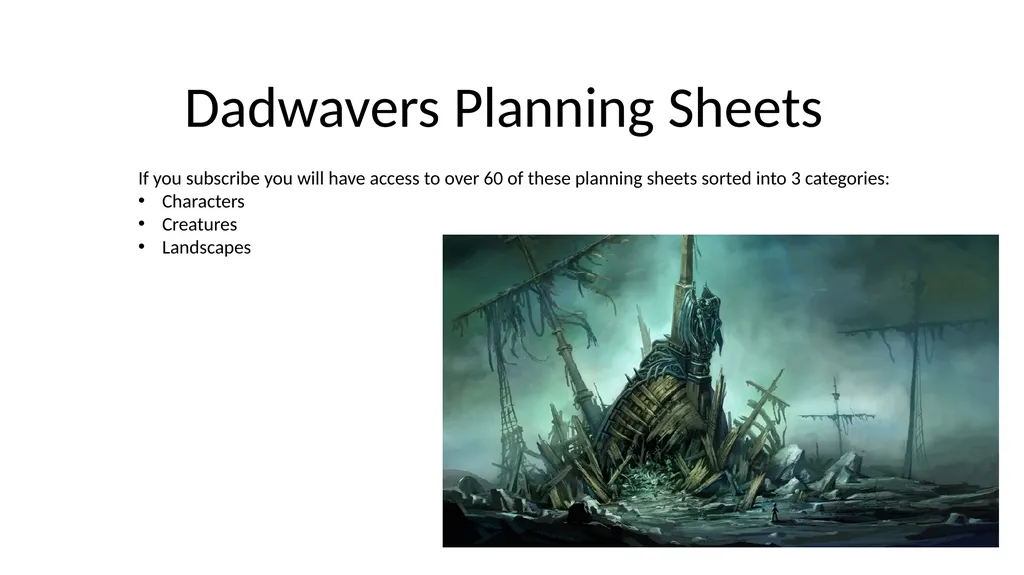 Dadwavers Planning Sheets If you subscribe you - slide 1 of 7