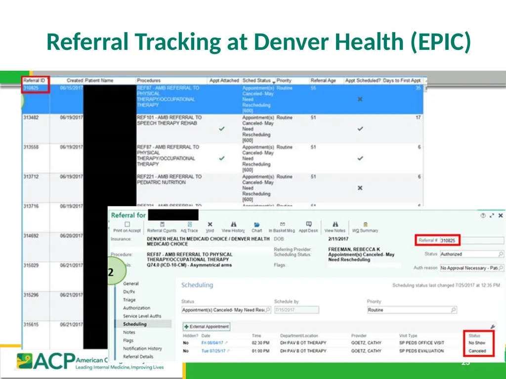 Connecting Care Ensuring Quality Referrals and - slide 23 of 26