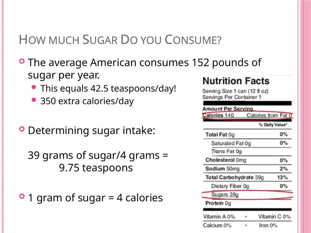 Sugar: Is it really that Sweet? Does sugar cause - slide 13 of 21